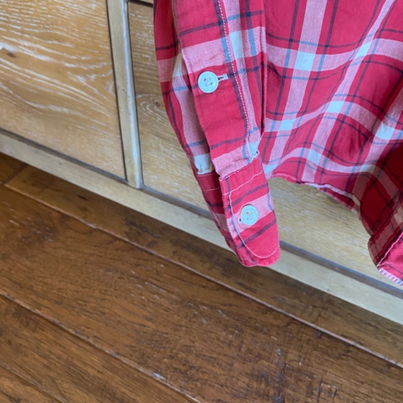 RALPH LAUREN Button Down Ref Plaid Slim fit Casual Shirt Women's Size 6 - Picture 4 of 7